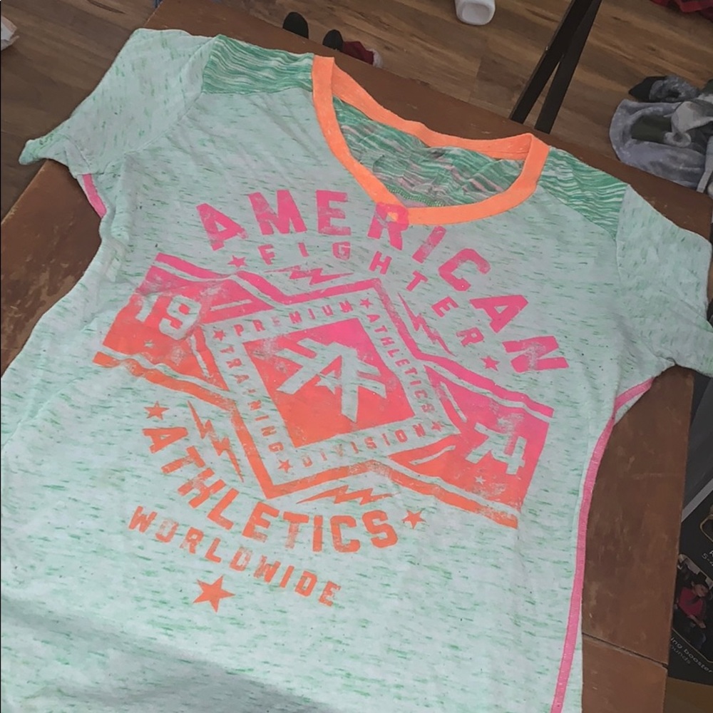 American fighter shirt short sleeve